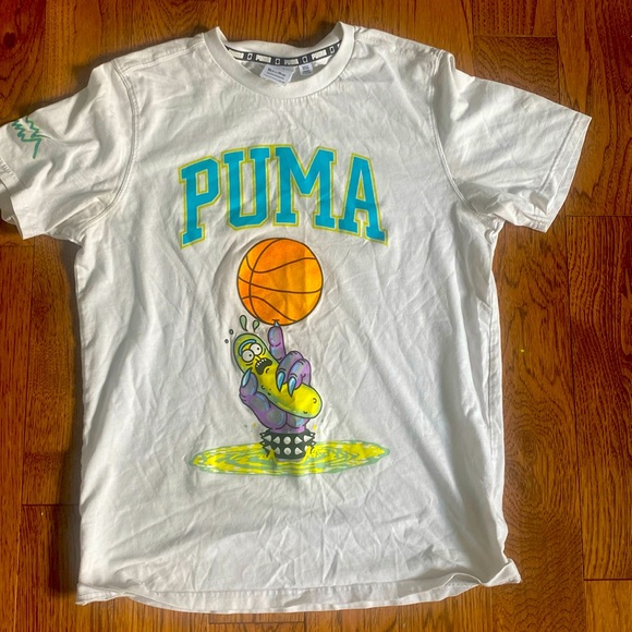 Puma X Rick and Morty pickle Rick t shirt - Picture 1 of 1